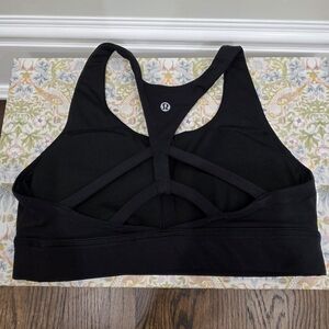 Lululemon Circuit Breakrr Black Strappy Sports Bra